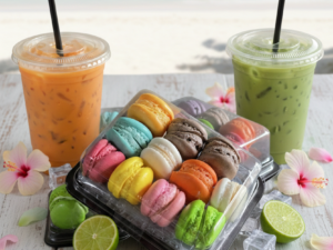 สนับสนุนมินิมาการอง“Support a set of mini macarons ”