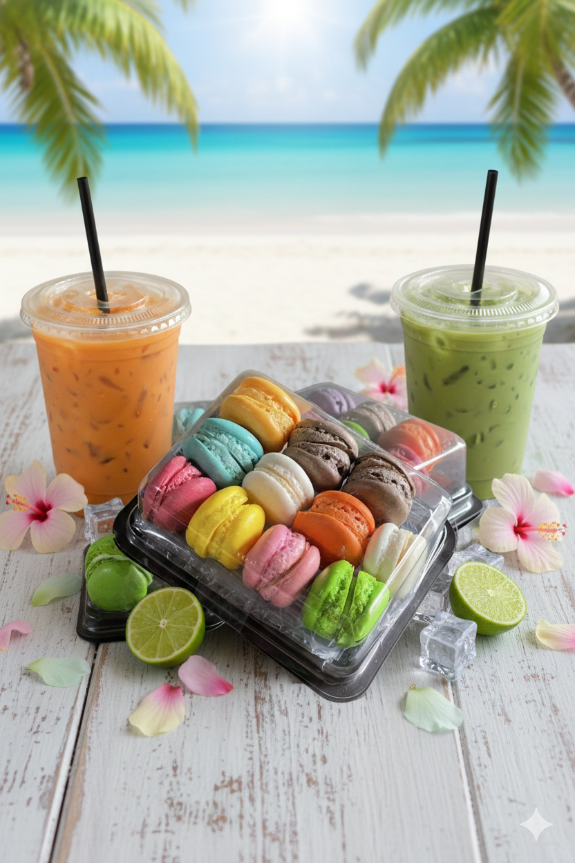 สนับสนุนมินิมาการอง“Support a set of mini macarons ”