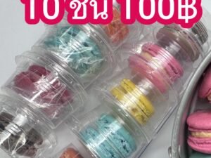 มาการองใหญ่ 10 ชิ้น 100฿