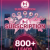 (แบบSubscription) MarketLink Network ลูกค้าจำนวน 800 Leads